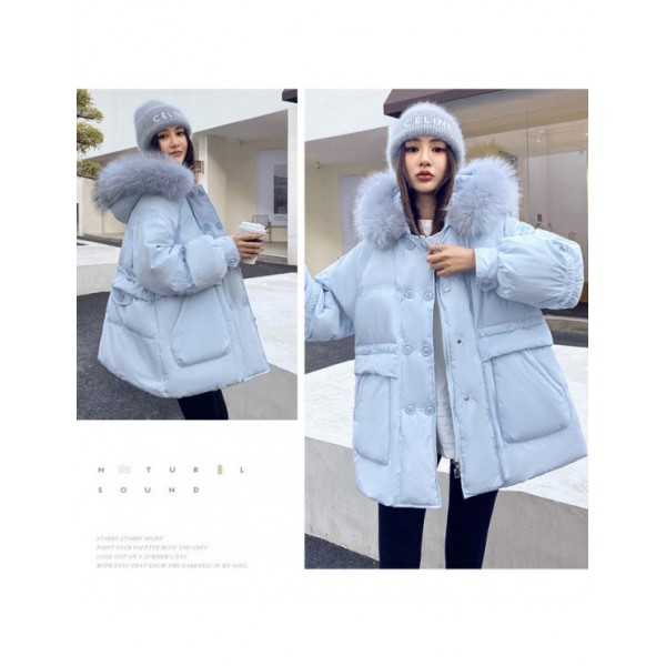 Bright Face Down Cotton Padded Jacket For Women 