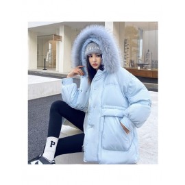 Bright Face Down Cotton Padded Jacket For Women