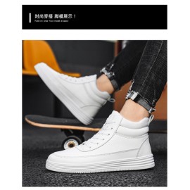 Autumn And Winter 2023 Men’s Shoes Lovers All White Shoes High Top Board Shoes