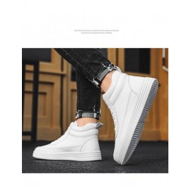 Autumn And Winter 2023 Men’s Shoes Lovers All White Shoes High Top Board Shoes