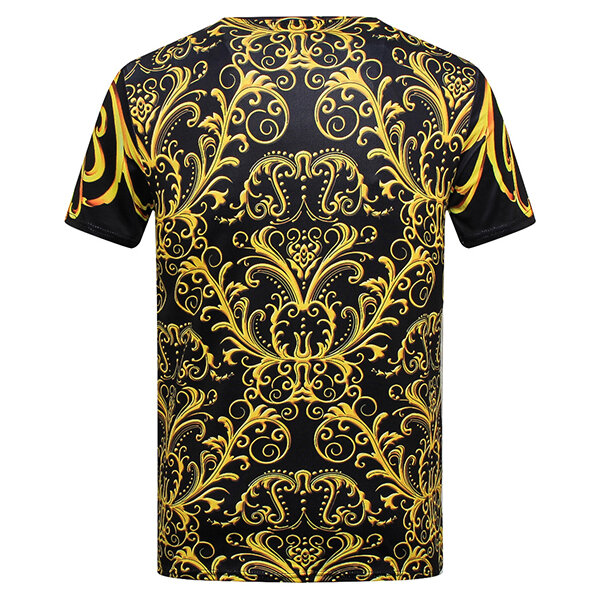 Summer Stylish Mens 3D Royal Printing Casual O-neck Short Sleeve T-shirt 