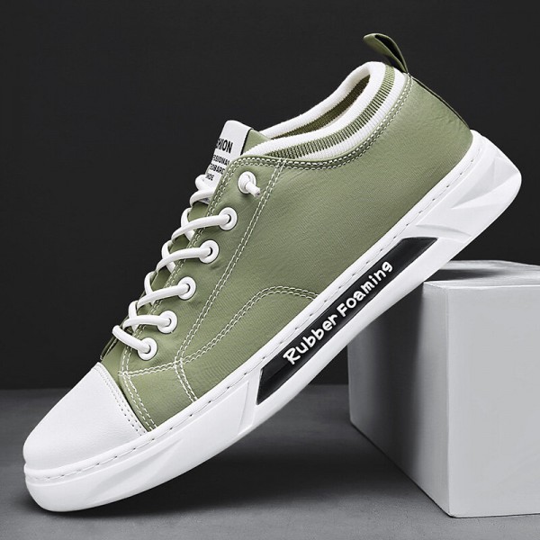 Men Breathable Comfy Sole Non Slip Umbrella Cloth Lace Up Casual Court Shoes 