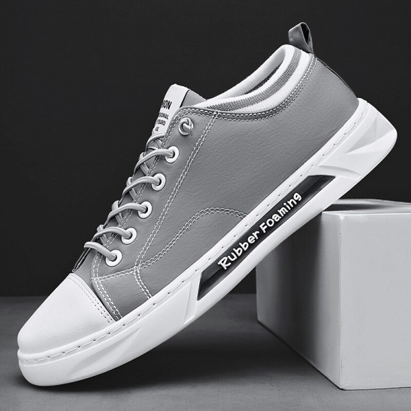 Men Breathable Comfy Sole Non Slip Umbrella Cloth Lace Up Casual Court Shoes 