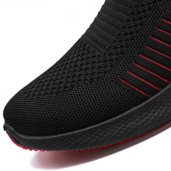 Men Breathable Mesh Soft Non-Slip Slip-On Casual Running Fitness Sneakers 