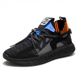 Men Comfy Mesh Lace-Up Sports Sneakers Dad Shoes