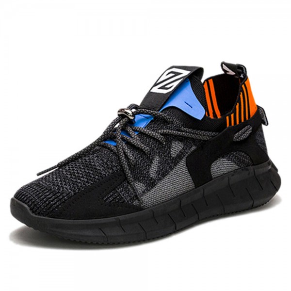 Men Comfy Mesh Lace-Up Sports Sneakers Dad Shoes 