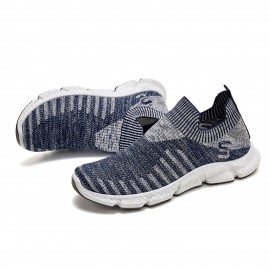 Men's Stretch Knit Slip-On Comfortable Breathable Lightweight Casual Sneakers