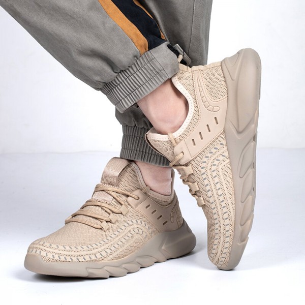 Men Breathable Fabric Soft Sole Non Slip Cushioned Safe Working Casual Sports Shoes 