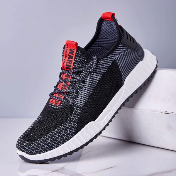 Men's Stretch Knit Comfortable Breathable Fashion Casual Sneakers 