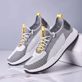 Men's Stretch Knit Comfortable Breathable Fashion Casual Sneakers