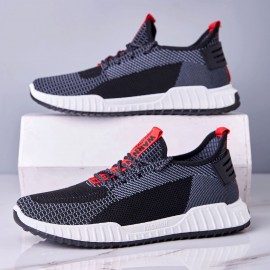 Men's Stretch Knit Comfortable Breathable Fashion Casual Sneakers