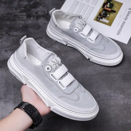 Men Breathable Non Slip Comfy Thick Bottom Umbrella Cloth Lace Up Casual Court Shoes