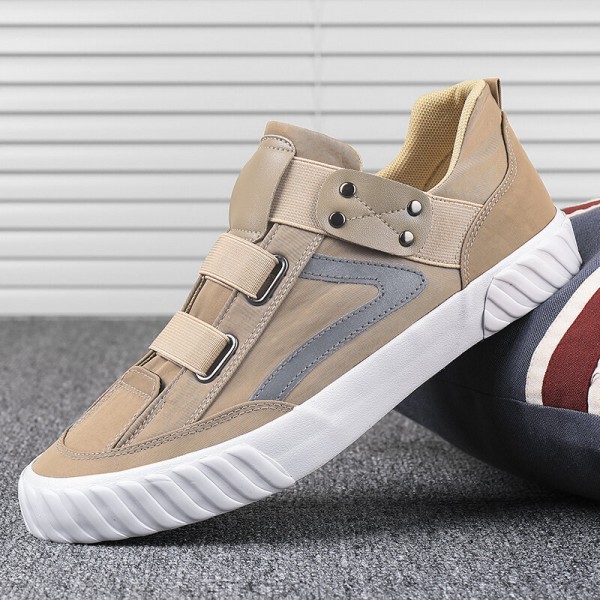 Men Cloth Breathable Slip Resiatant Soft Sole Low Top Casual Sneakers 