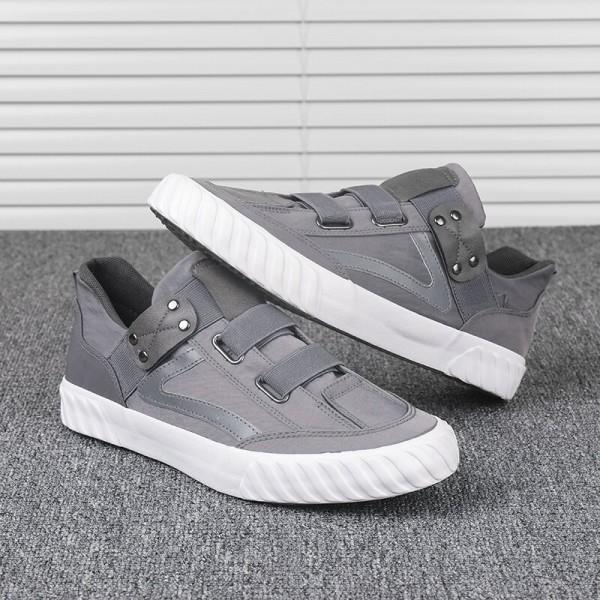 Men Cloth Breathable Slip Resiatant Soft Sole Low Top Casual Sneakers 