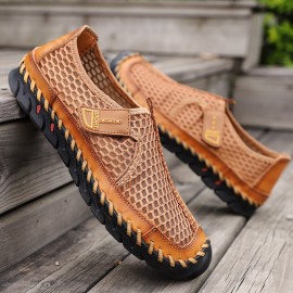 Men Outdoor Hand Stitching Quick-Drying Mesh Casual Water Shoes