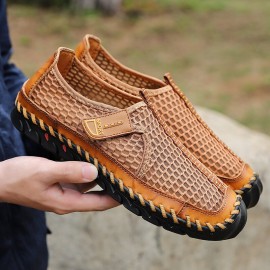 Men Outdoor Hand Stitching Quick-Drying Mesh Casual Water Shoes