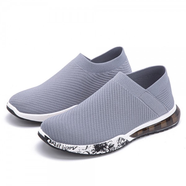 Men Lazy Mesh Daily Running Non-slip Slip-On Casual Fitness Sneakers 