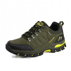 Men Non Slip Soft Sole Lace Up Comfy Outdoor Sports Casual Hiking Shoes